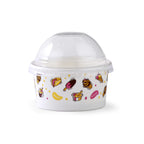Printed Paper Ice Cream Cup  6 oz 50 PCS