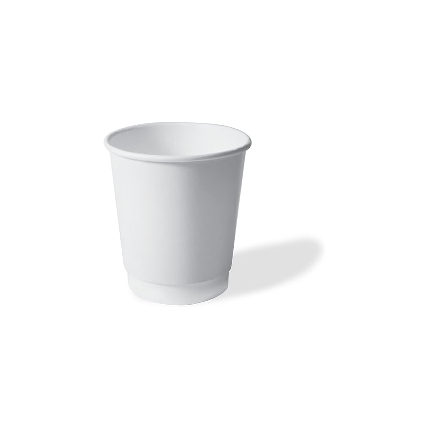 Disposable Heavy Duty Double Wall Paper Cups 25-Pack, 7 oz