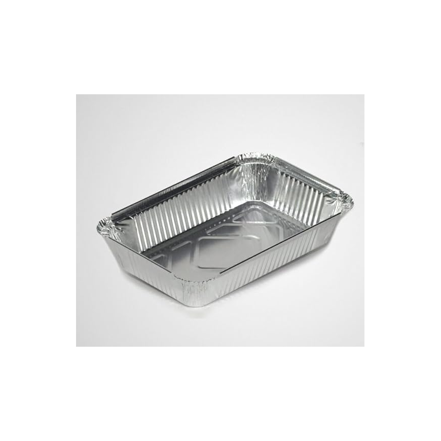 Aluminium - Container - with Lid -8389 [10 pcs] Lunch Box- Storage box