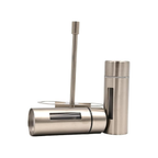 Premium Stainless Steel Salt & Pepper Shaker Set with Modern Holder Stand