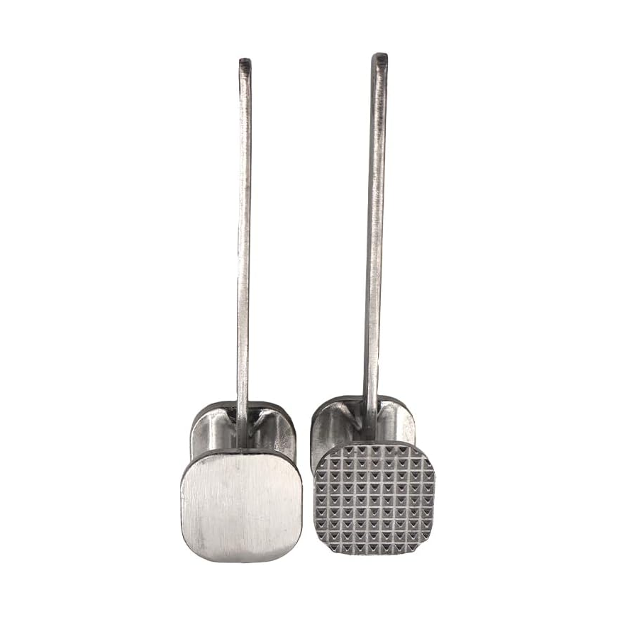 Premium Stainless Steel Meat Tenderizer Hammer with Double-Sided Head