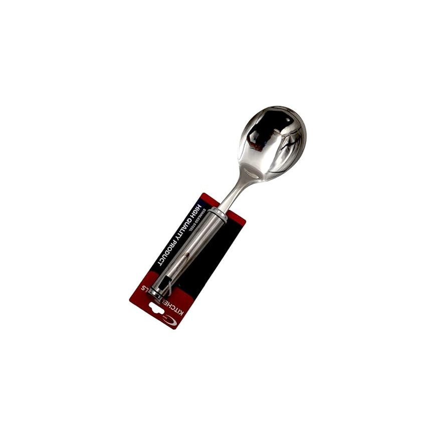 Premium Heavy Duty Stainless Steel Rice Spoon for Cooking & Serving
