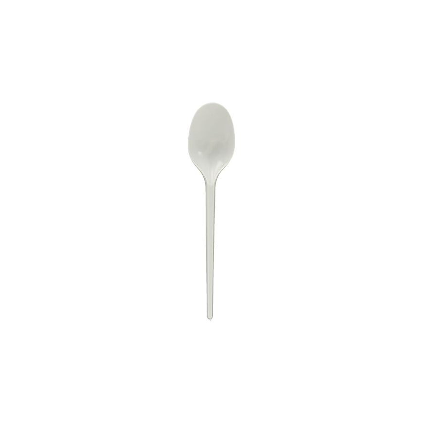 Disposable Cutlery Plastic Spoon, Pack of 50pcs, White Secondary image