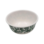 Premium Quality Porcelain Rice Bowl with Elegant Green Leaf Design