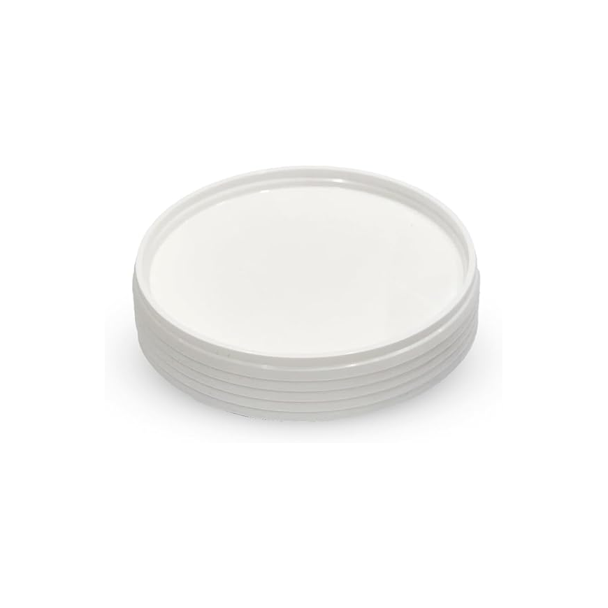 White Plastic Biriyani Bucket 500 Ml 5 Pcs set