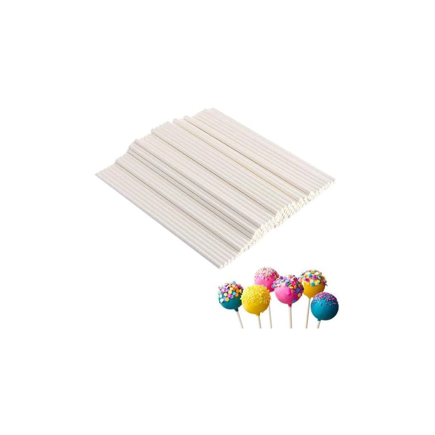 Italo Lolly Pop Stick 10 CM 50 PCS for Cakepop, Lollipop, Hard Candy, Suckers, Chocolate