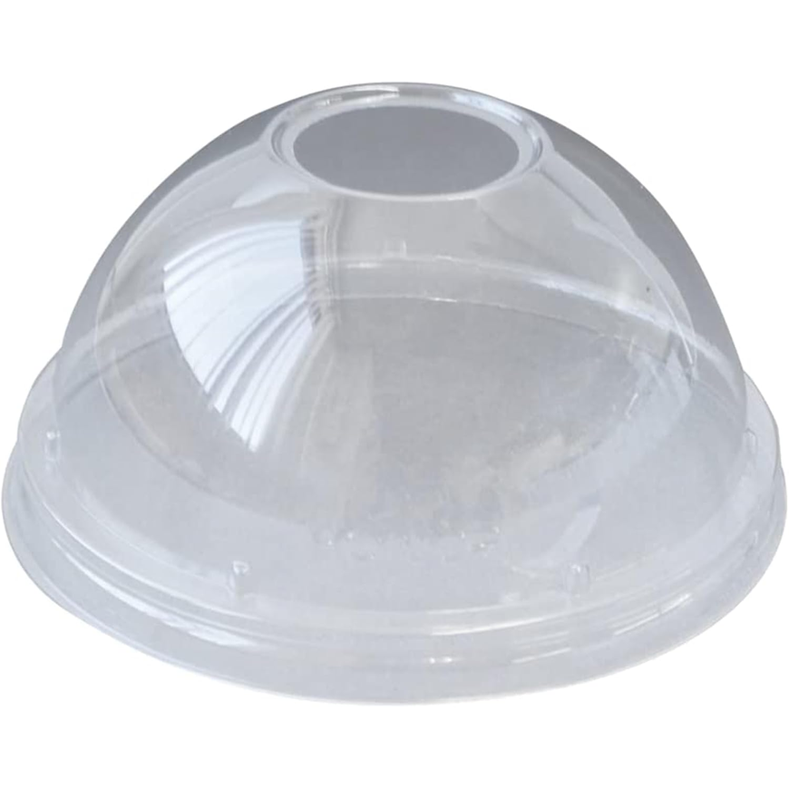Dome Lid – Clear Plastic Lids for 8 oz, 10 oz, 12 oz PET Cups Main image