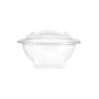 Clear Hinged Flower Bowls – 24 oz | 10 Pieces