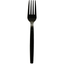 Quality Plastic Hd Black Fork, Pack of 50pcs, Black Cutlery