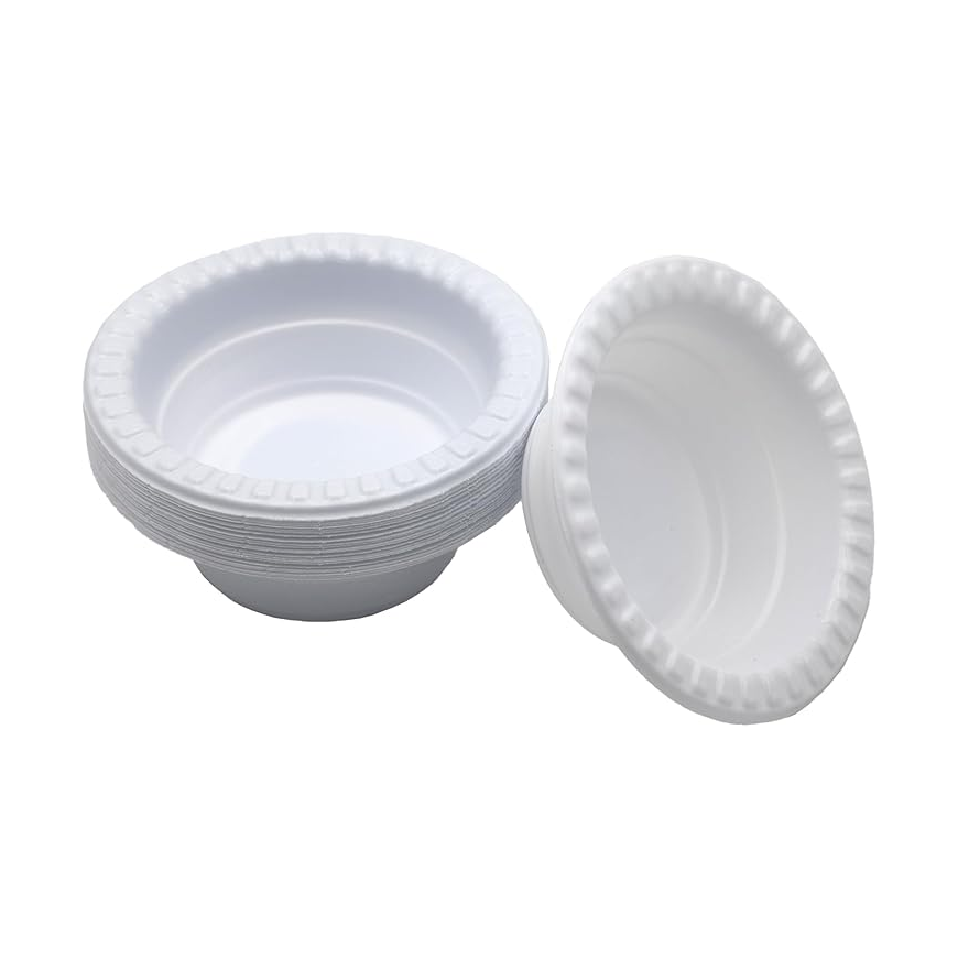 6 oz Plastic Bowls | Small Serving Bowls for Desserts, Snacks, Dips & Meal Prep
