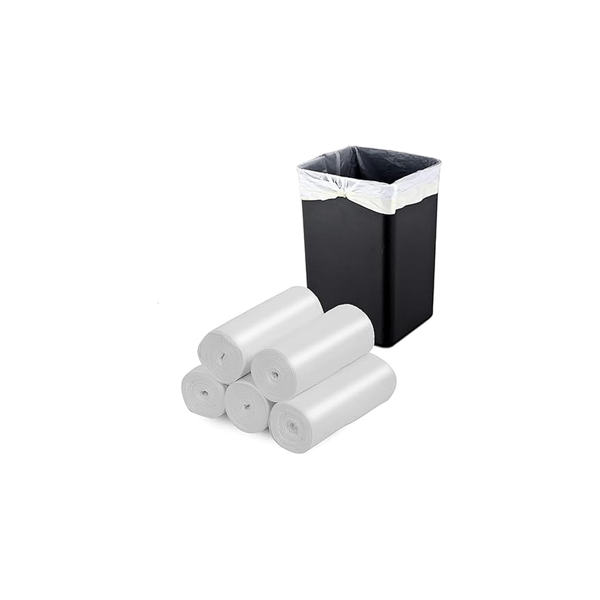 Biodegradable White Trash Bags – 10 Gallon | 56 x 60 cm