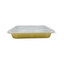 4600 ml Golden Aluminium Rectangular Food Container with Lid – 1 Pc