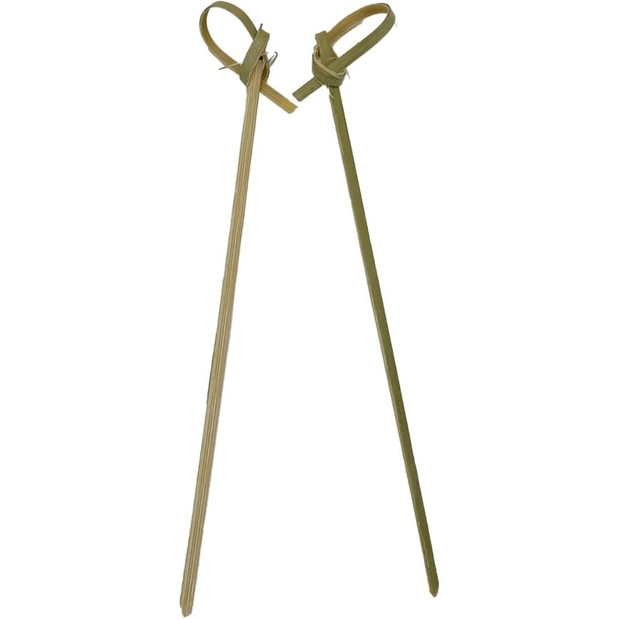 Bamboo Knotted Skewers – 12 cm | 100 Pack Main image