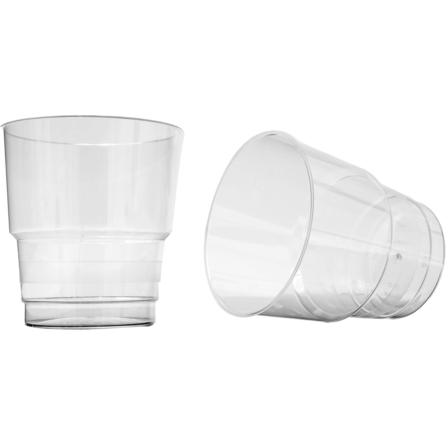 Crystal Plastic Cups – 50 Pcs per Pack | Clear Disposable Drinking Cups for Water, Juice & Soft Drinks – Durable & Food Grade – 8oz Capacity Secondary image