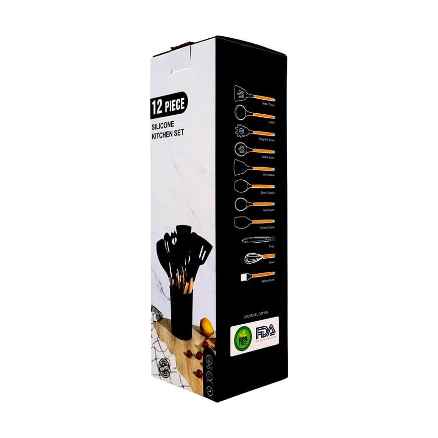 Premium Silicone Long Cleaning Brush with Non-Scratch Bristles