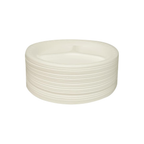 3 Division Foam Plate, 10inch, Pack of 25pcs, White