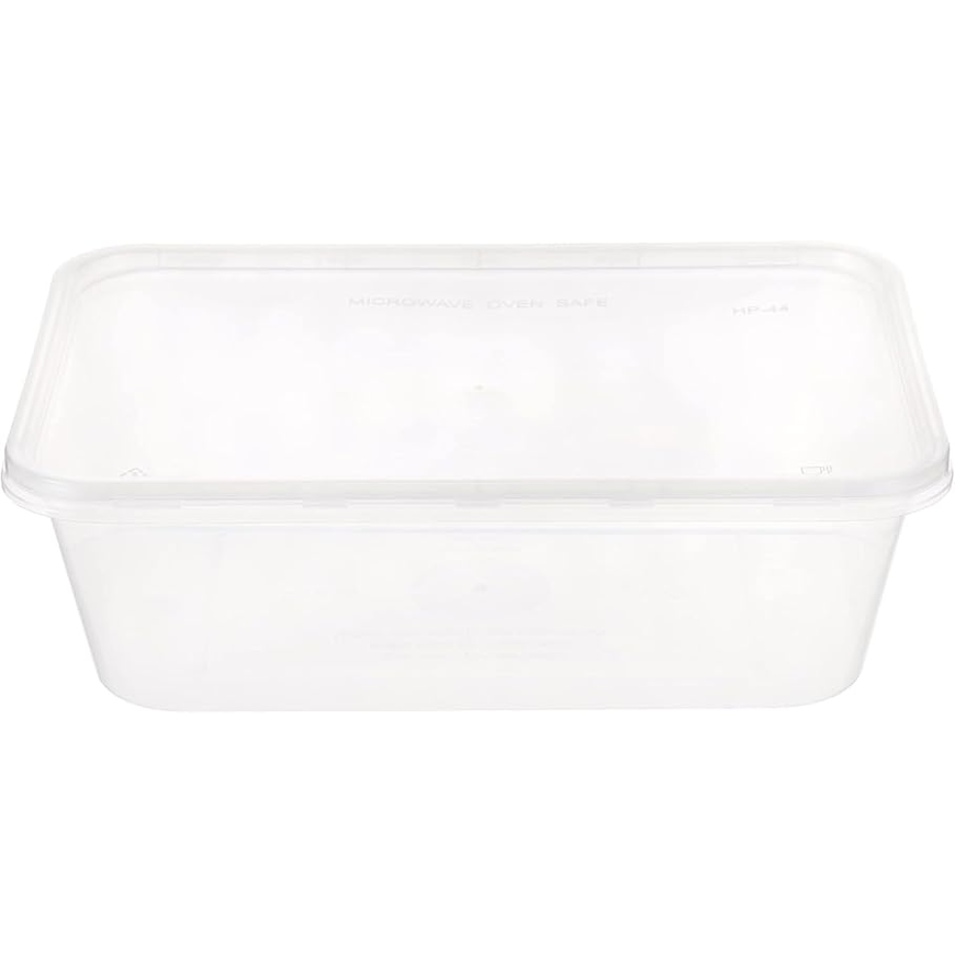 Microwave-Safe Square Food Containers with Lids – 750 ml | 5 Pack
