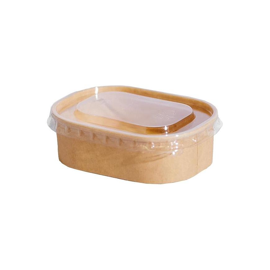 Kraft Mini Rectangular Containers – 150ML (10 Pcs) Main image