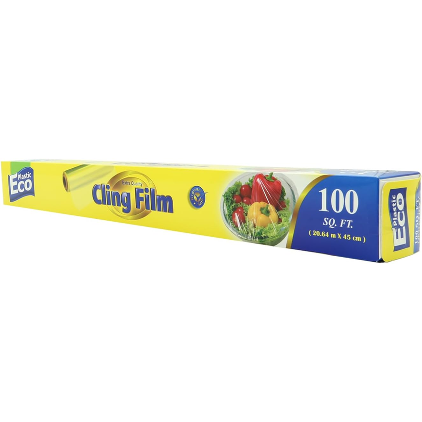 Eco Plastic Transparent Cling Film Wrap 100 Feet