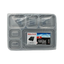 Black Base Rectangular 6-Compartment Food Containers with Lids – Pack of 5