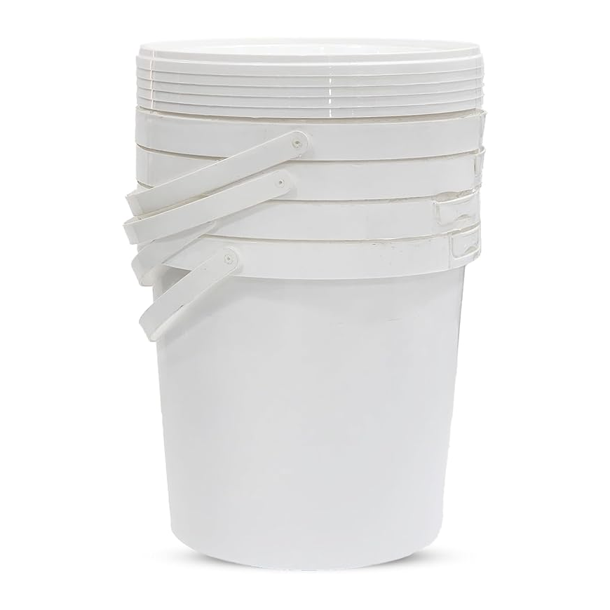White Plastic Biryani Bucket 1 kg Pack Of 5
