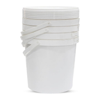 White Plastic Biryani Bucket 1 kg Pack Of 5