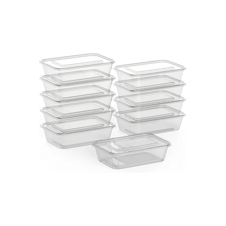 Microwave-Safe Food Containers with Lids – 500 ml | 5 Pack