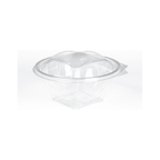 Clear Hinged Flower Bowls – 24 oz | 10 Pieces
