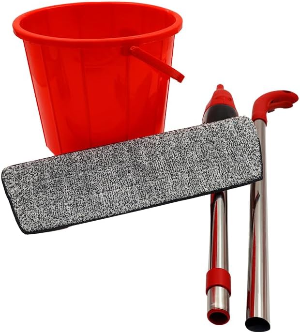 Premium Spray Mop with Healthy Stick & Bucket Set with 360° Rotating Microfiber Head