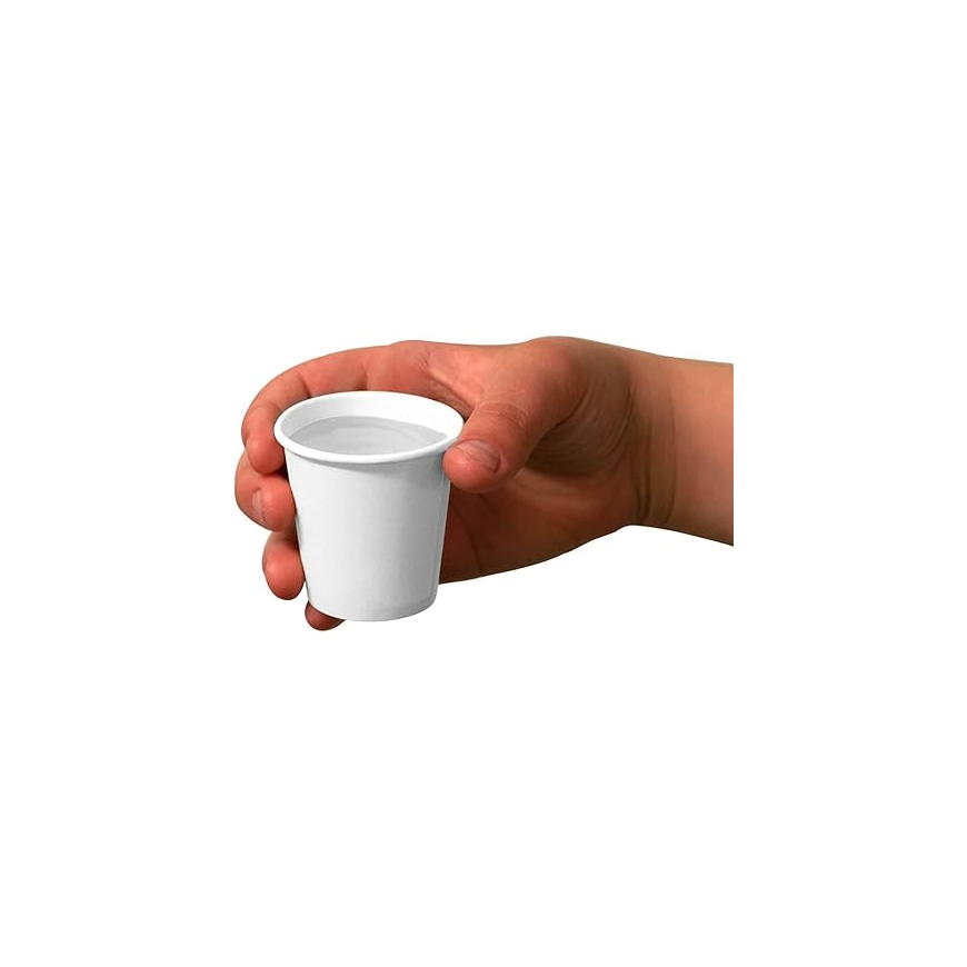 Disposable White Paper cup 4 OZ Pack Of 100PCS