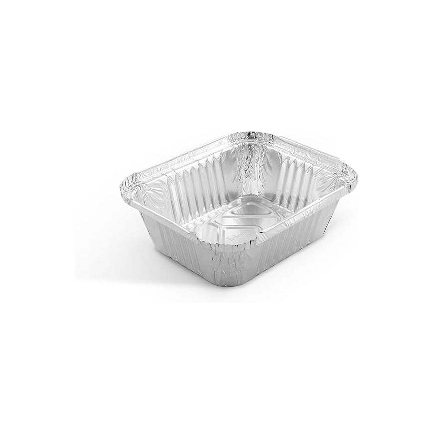 Aluminium - Container - with Lid -8342 [10 pcs] Lunch Box- Storage box