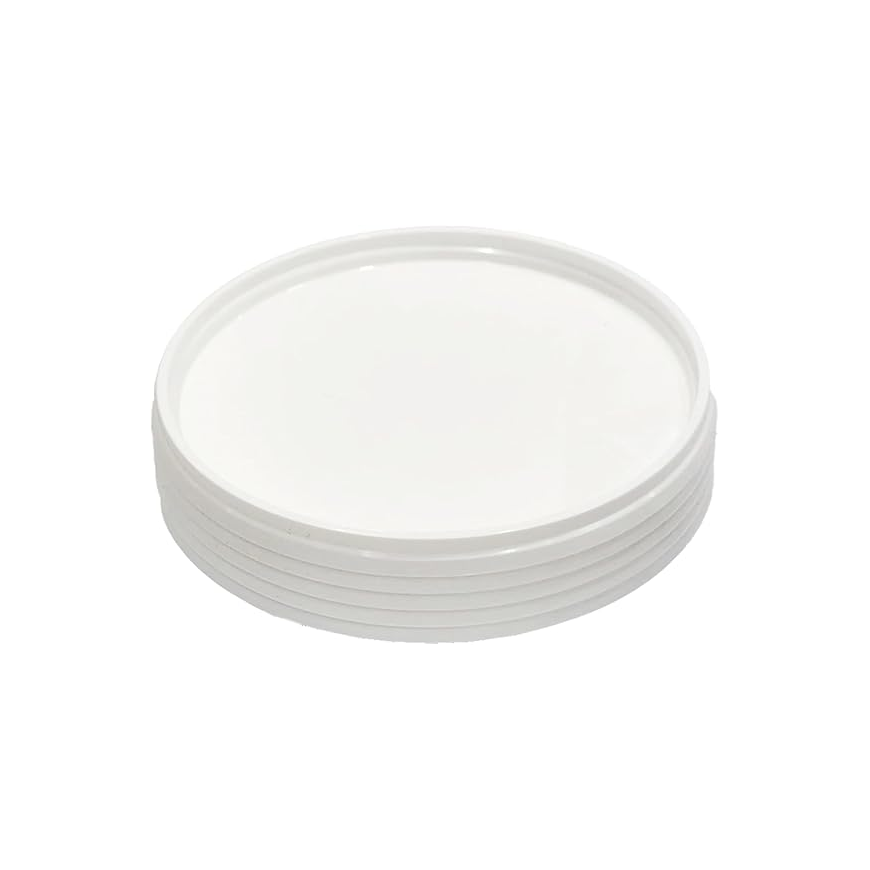 White Plastic 2 Kg Biriyani Bucket Pack Of 5 Secondary image