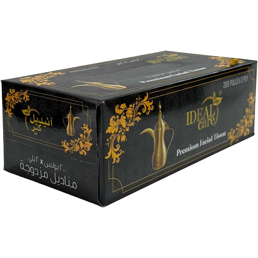 Ideal Care Premium Facial Tissue – 200 Pulls | 2-Ply Soft & Absorbent
