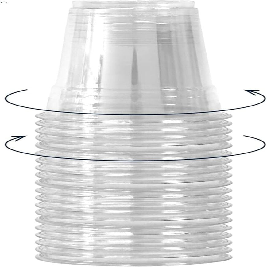 Clear PET Plastic Cups – 8 oz | 50 Pcs