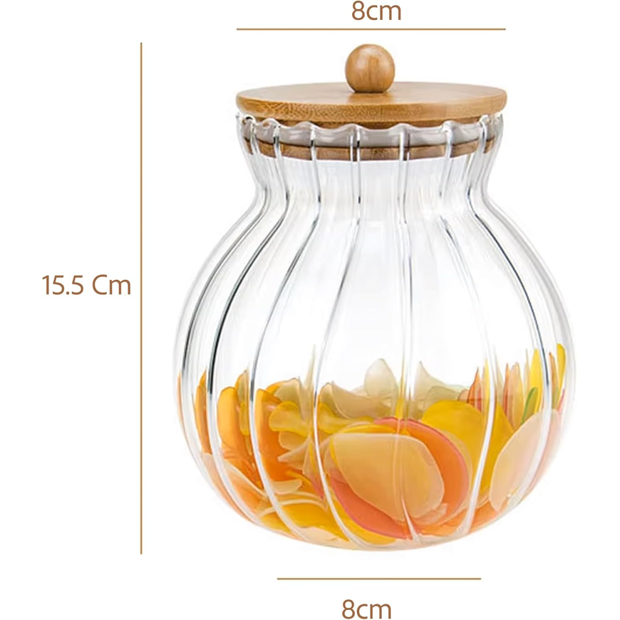 1000 ml Glass Jar with Wooden Lid