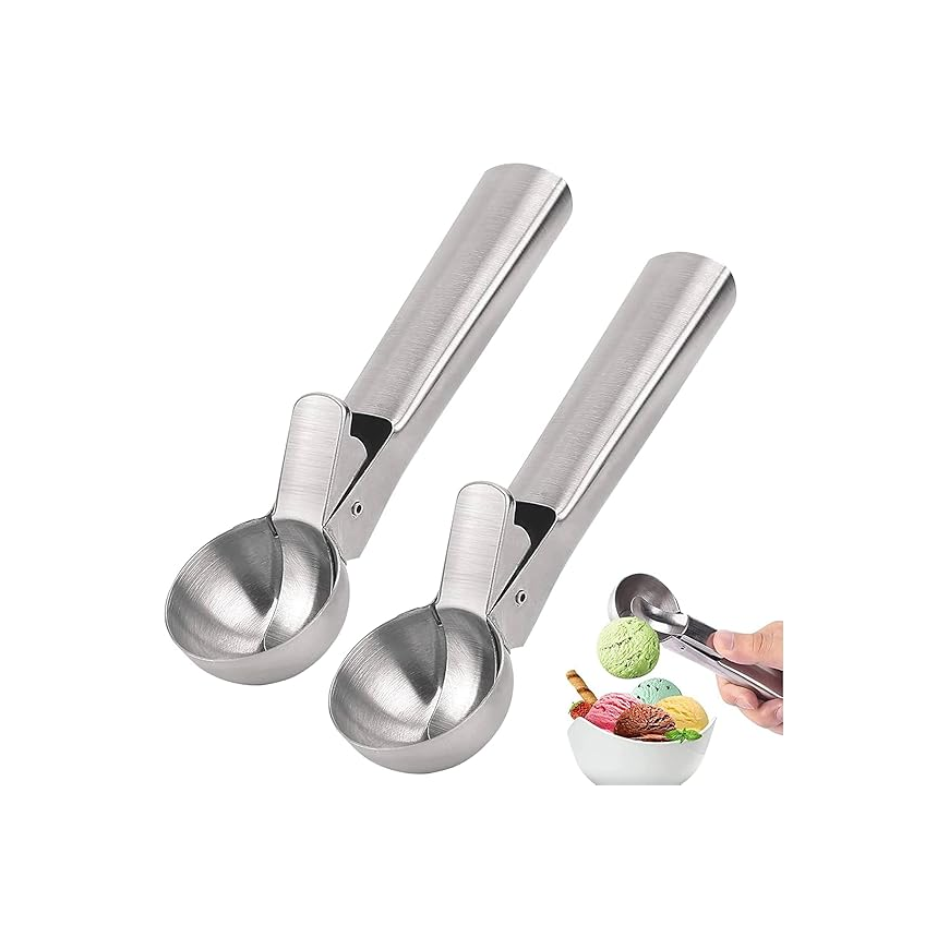 Heavy-Duty Stainless Steel Ice Cream Scoop