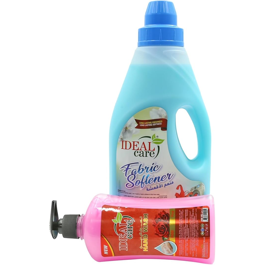 Ideal Care Fabric Softener 2L & Rose Hand Wash 500ml Main image