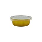 620 ml Golden Aluminium Round Food Containers – 5 Pcs with Lids