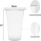 Clear PET Plastic Cups – 8 oz | 50 Pcs