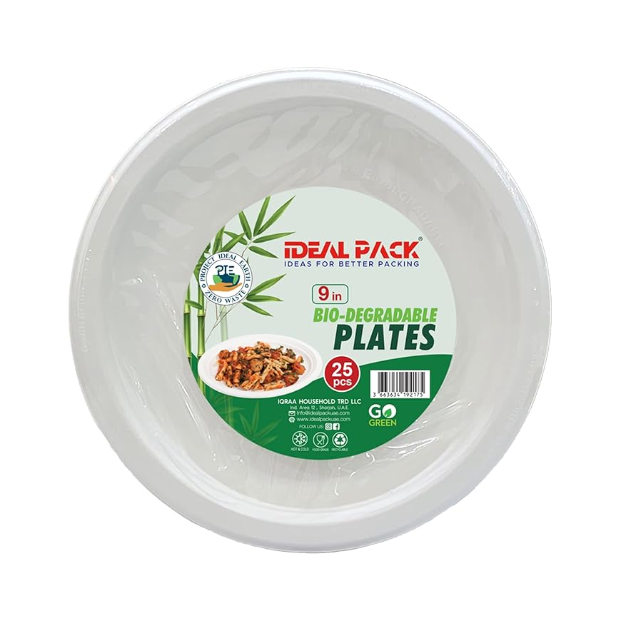Biodegradable Plate 7-inch – 25 Pieces
