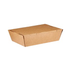 Kraft Lunch Boxes – KLB120 | 5 Pcs | Eco-Friendly Paper Takeaway Boxes Without Window