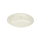 3 Division Foam Plate, 10inch, Pack of 25pcs, White
