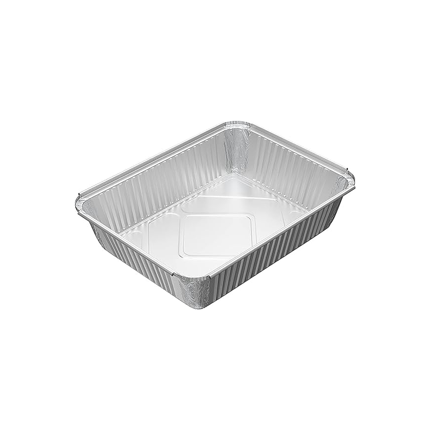 Heavy-Duty Aluminium Foil Containers with Lids – 15 Pack | 73365 Disposable Food Containers Secondary image
