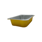 1800 ml Golden Aluminium Rectangular Food Container with Lid – 1 Pc
