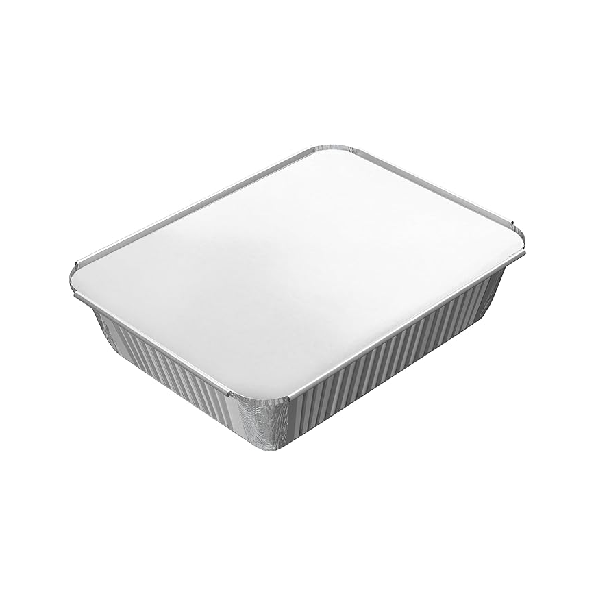 [10 pcs] Disposable Aluminium Food Storage Container with Lids- Lunch Box- Storage box- Take Away. (73365)