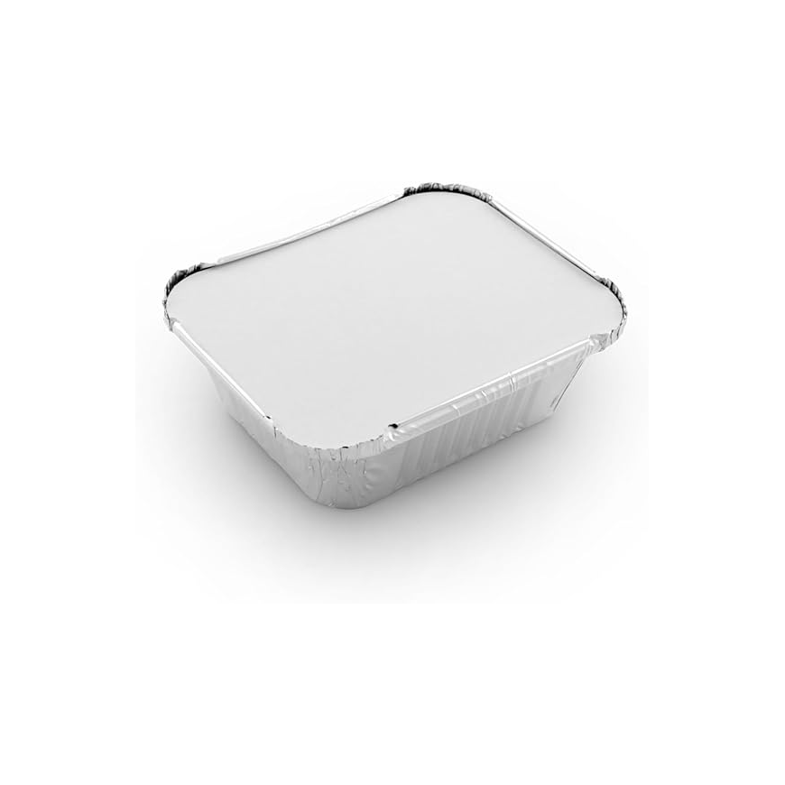Aluminium - Container - with Lid -8342 [10 pcs] Lunch Box- Storage box
