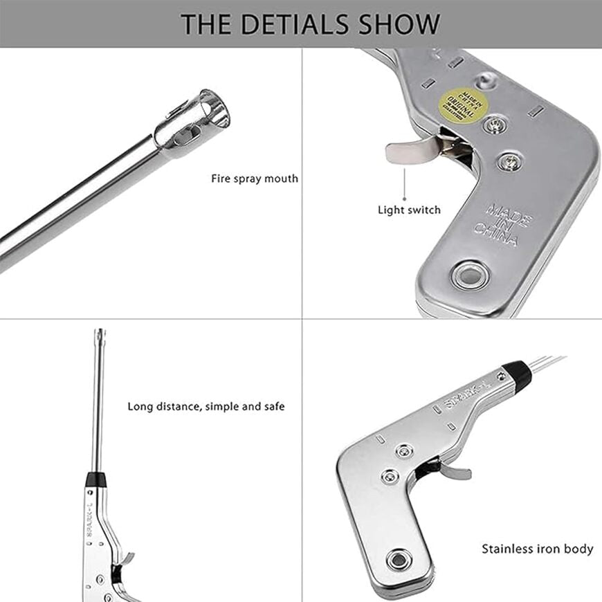Premium Stainless Steel Gas Stove Lighter with Long Handle for Kitchen Secondary image