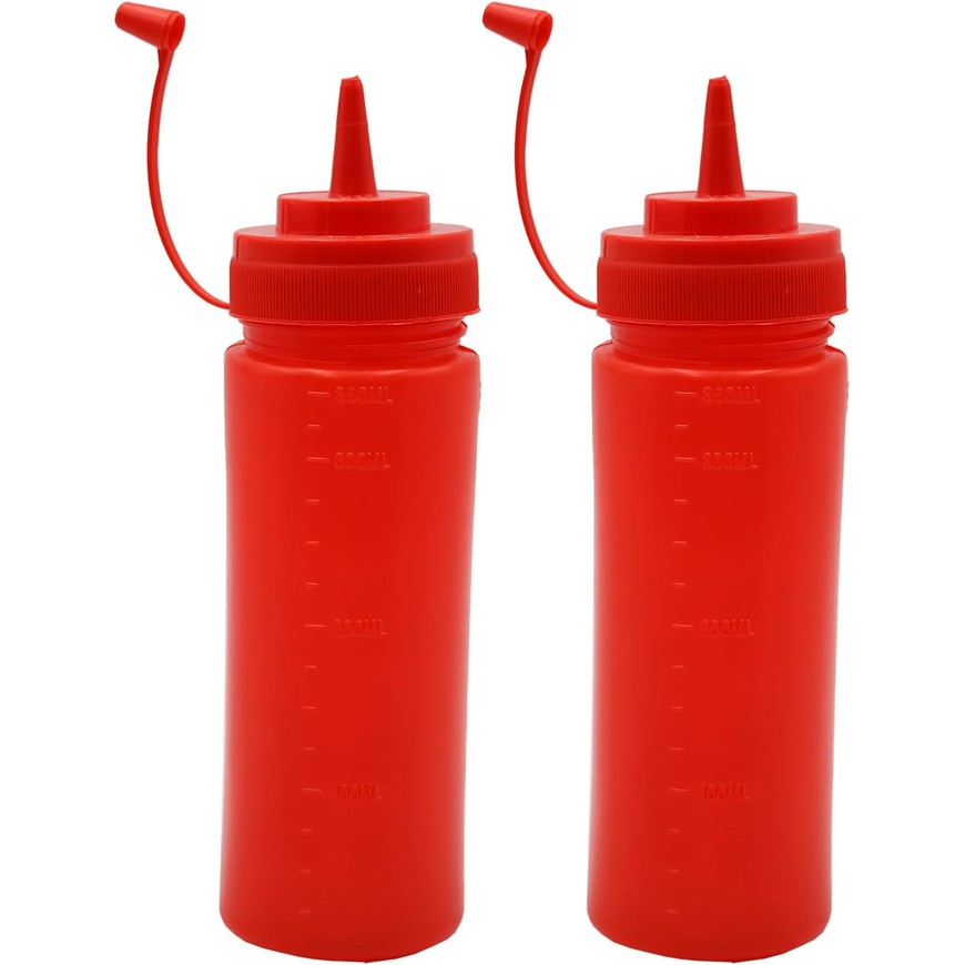 Reusable Ketchup Squeeze Bottles – 6-Pack 12oz