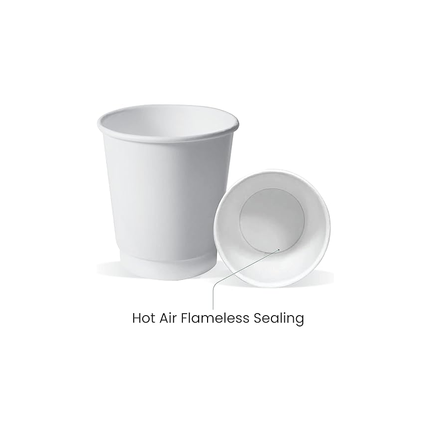 7 Oz White Single Wall Paper Cups 25 Pieces