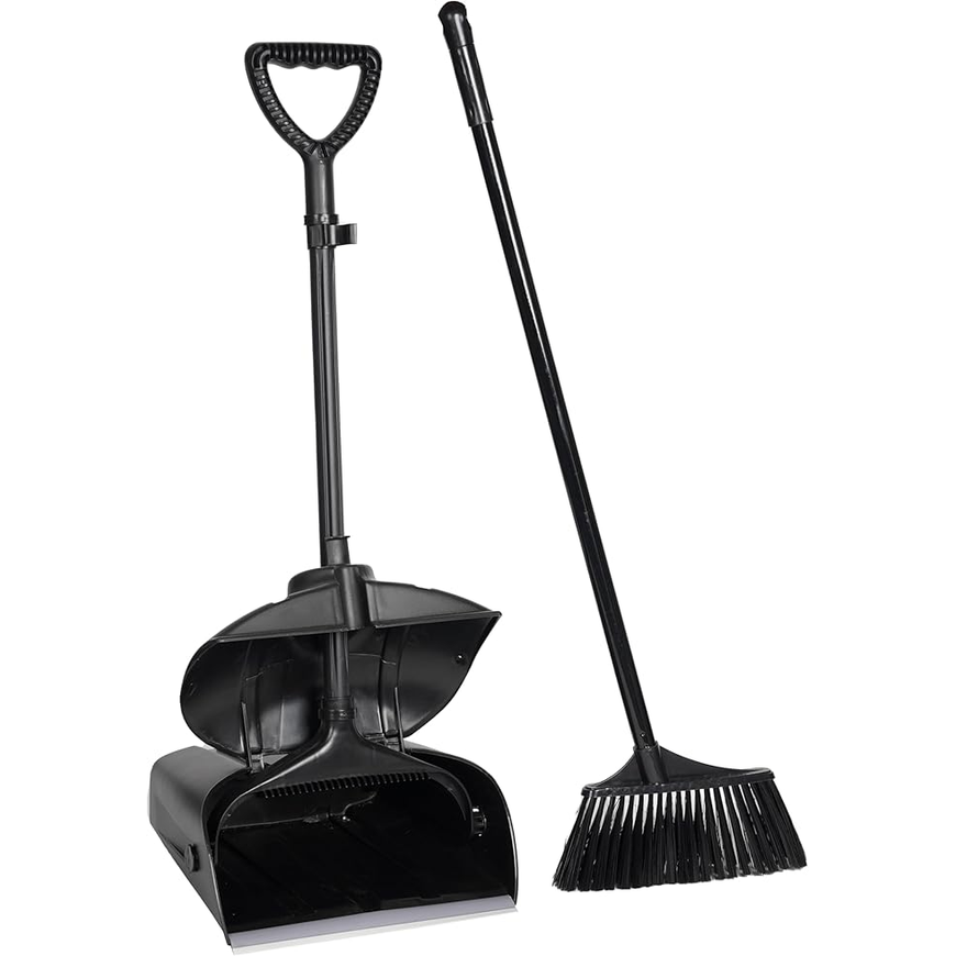 Ideal Care Broom and Dustpan Combo, with Long Handle